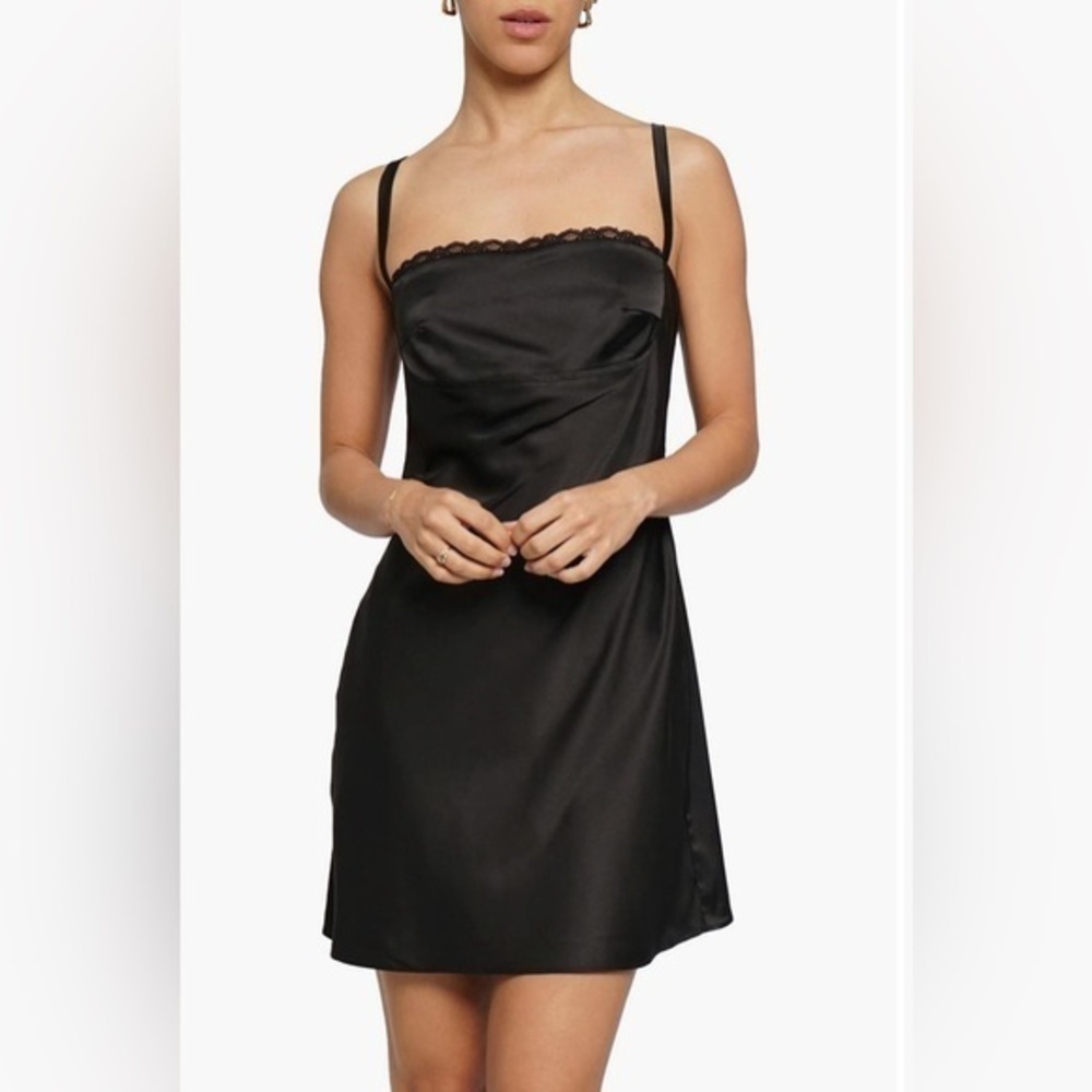 NEW! Know One Cares Lace Satin Mini Dress